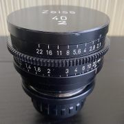 Zeiss 20mm & 40mm in early Cinecam rehousing